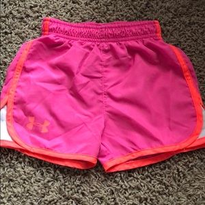 Under Armour shorts.